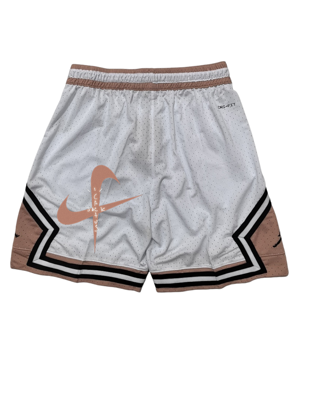 Travis Scoot white edition X Jordan shorts Diamond