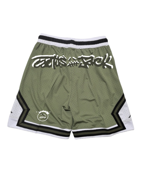 Travis Scoot X Jordan Short Green