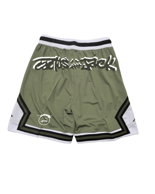 Travis Scoot X Jordan Short Green