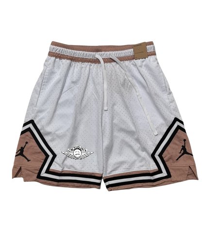 Travis Scoot white edition X Jordan shorts Diamond